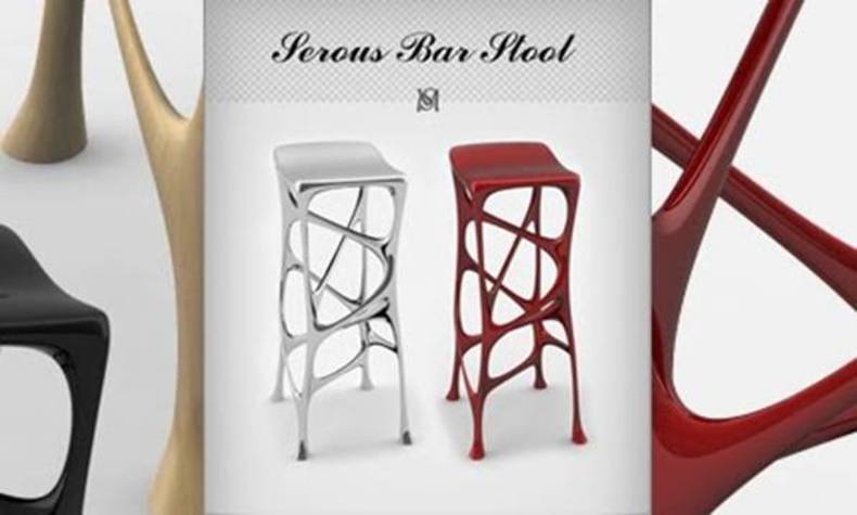 The Serous Bar Stool by Michael Stolworthy