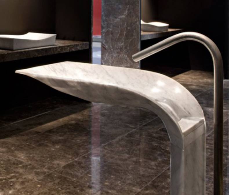 Ciuri - Noble Marble Pedestal Sink by Lithea