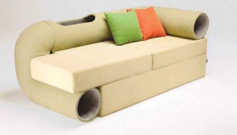 The Best Sofa with a Tunnel by Seungji Mun for your Cat  