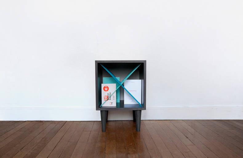 'L'ecume des jours' Small Table and Storage by Elsa Randé