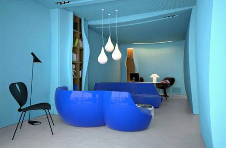Contemporary Azure Office in Kiev