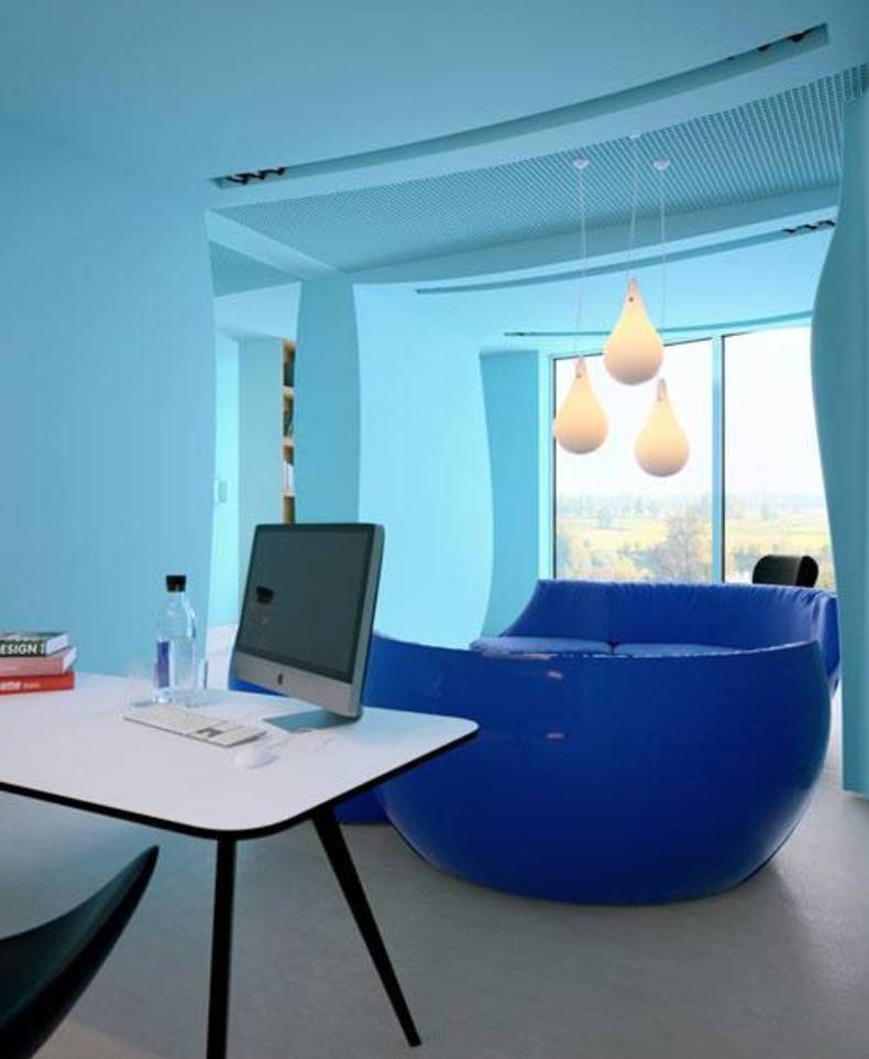 Contemporary Azure Office in Kiev