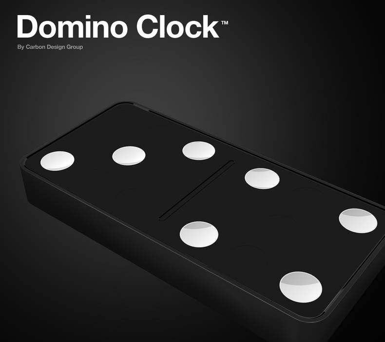 Domino Wall Clock by Carbon Design Group