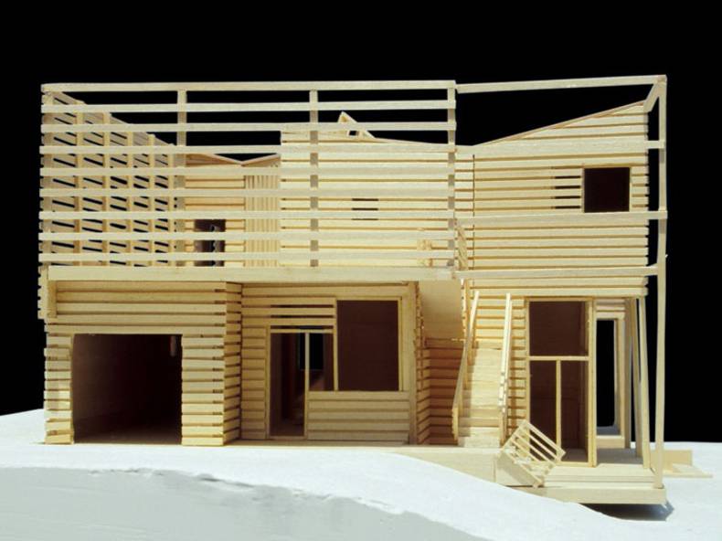 A Linear Wooden Beach House Full of Light by Steven Holl