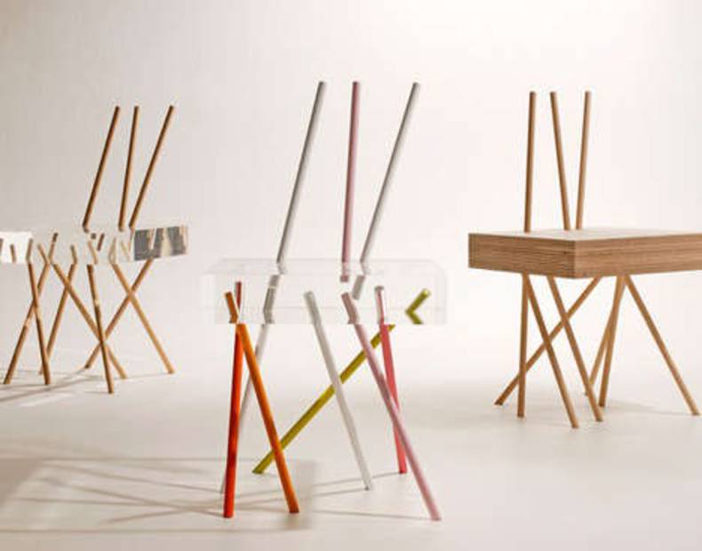 Unusual Shibafu Table by Emmanuelle Moureaux Architecture and Design