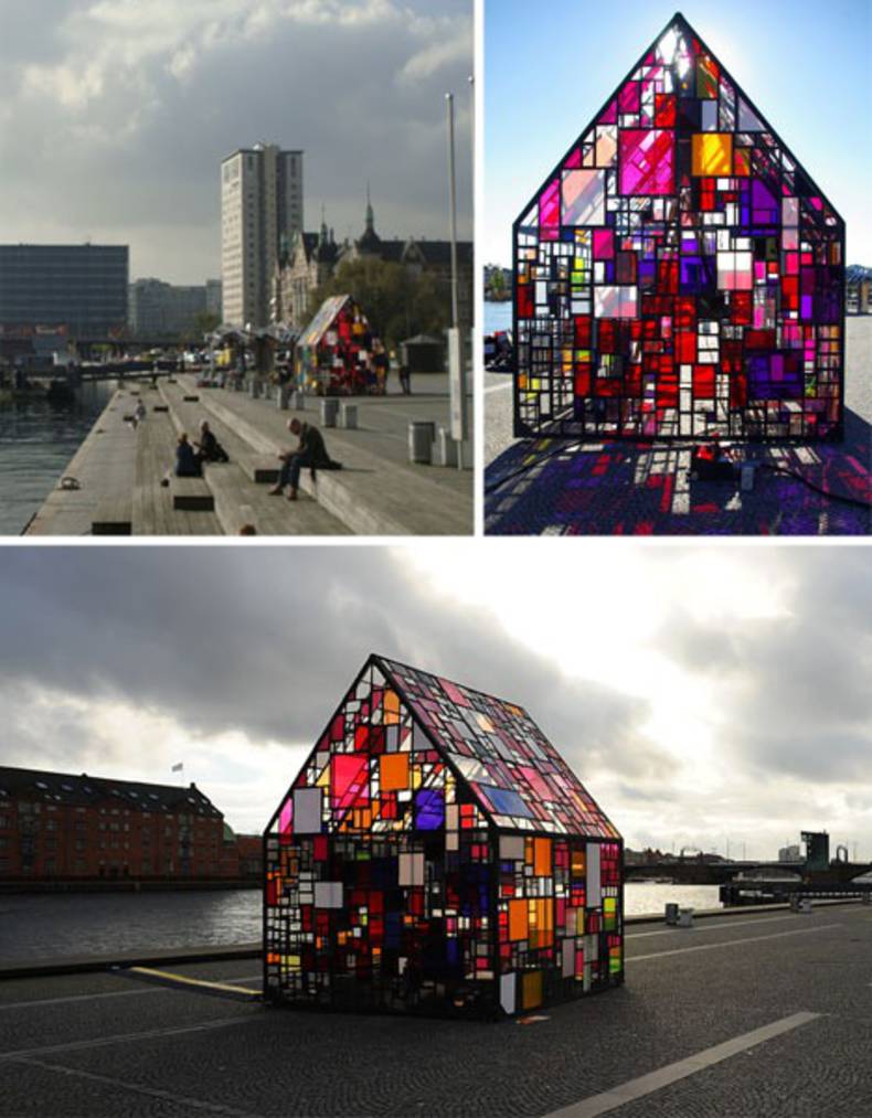 Stained Glass Art House by Tom Pruin