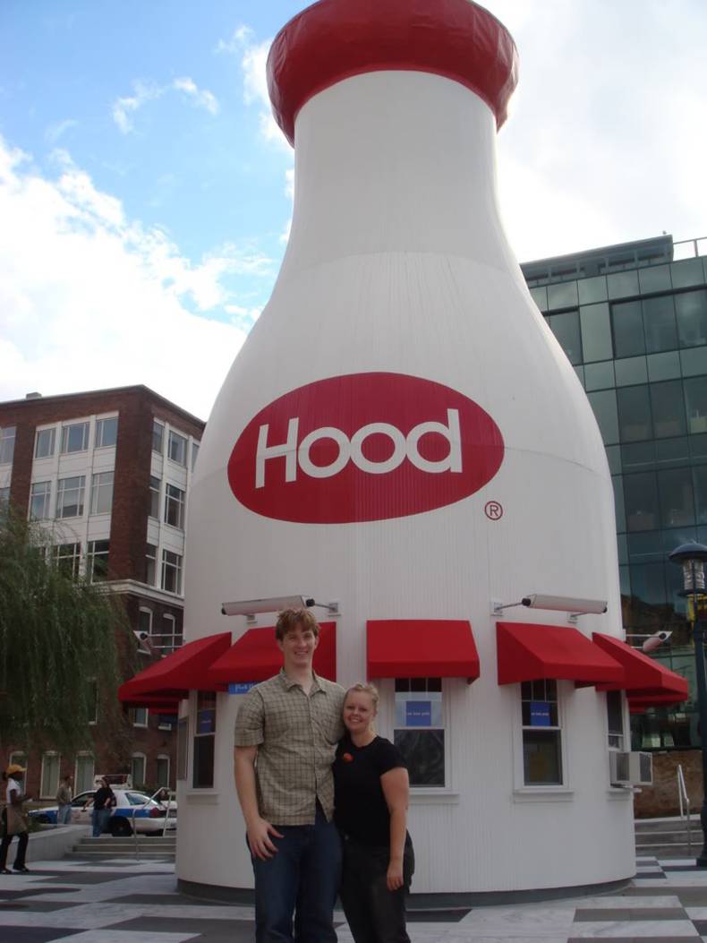 Unusual Big Milk Bottles Buildings
