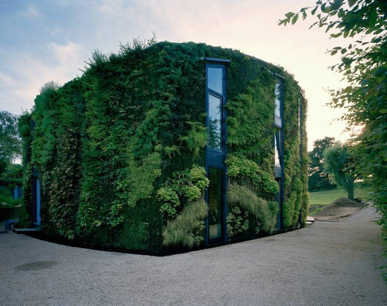 House With Plants-Protected Exterior in Brussels by Samyn and Partners