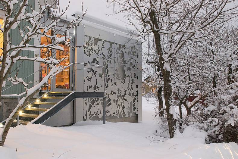 Original Aluminum Facade Design by UNIT Arkitektur AB