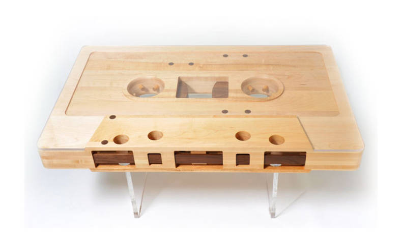 Coffee Table Shaped Real Audio Tape