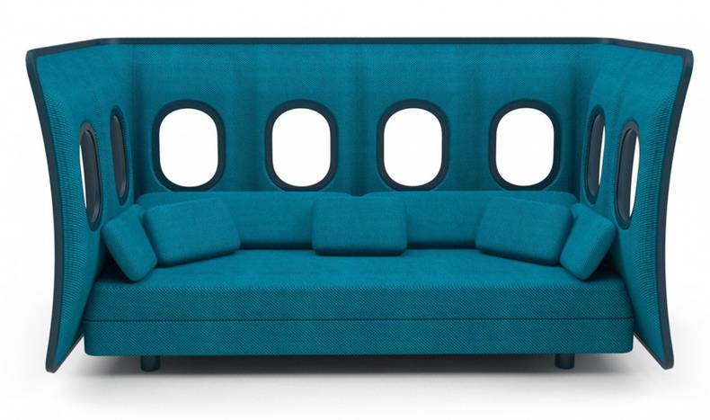 Evaluative seat with a plane panel by Marc Venot