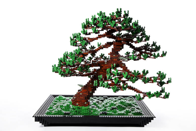 Beautiful Bonsai Trees of Legos by Azuma Makoto