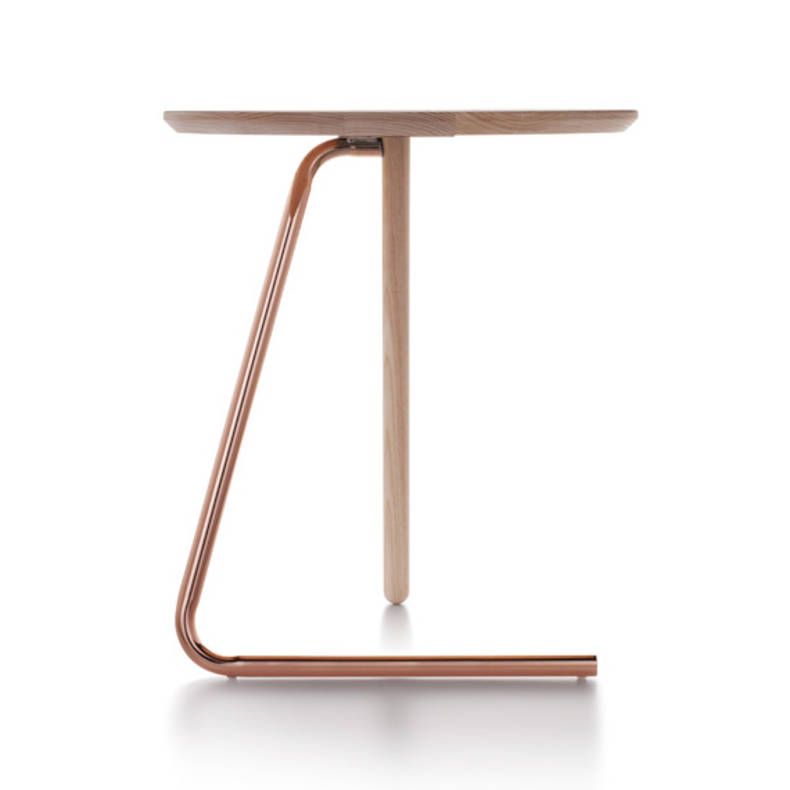 '<3 Side Table' with Two Legs by Jonathan Sabine