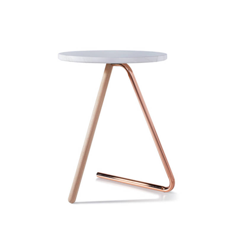 '<3 Side Table' with Two Legs by Jonathan Sabine