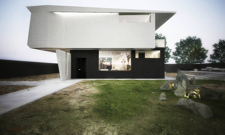 'Contrast' is a motto of architects of  M House 